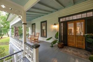 1792 Appleton Rd, Allendale, SC 29810 - view of patio / terrace with a porch and french doors