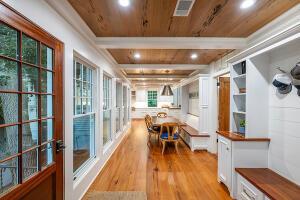 1792 Appleton Rd, Allendale, SC 29810 - interior space featuring light hardwood / wood-style floors, beam ceiling, and wood ceiling