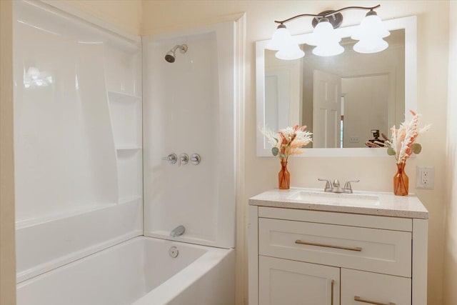 65 W Calhoun St, Wadley, GA 30477 - bathroom featuring vanity and washtub / shower combination