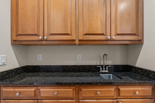 4120 Shady Oaks Dr, Martinez, GA 30907 - kitchen featuring brown cabinets and dark stone counters