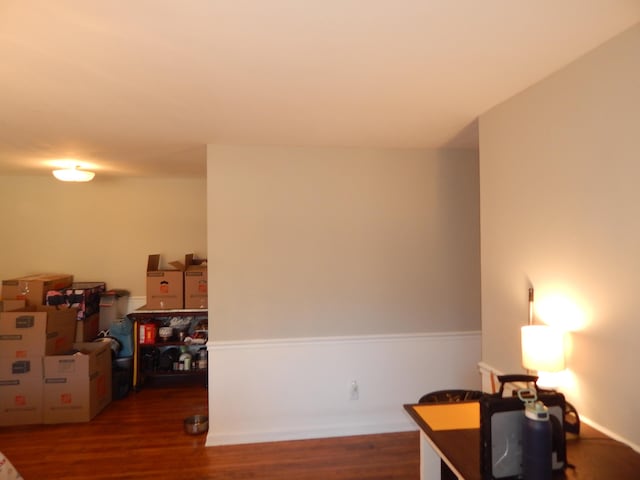 office featuring dark hardwood / wood-style flooring