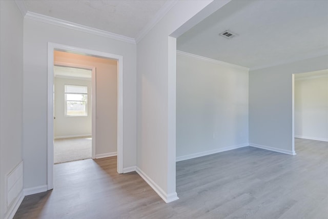 301 Cobblestone Ct, Martinez, GA 30907 - spare room featuring wood finished floors and crown molding