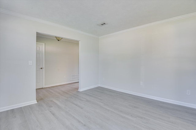 301 Cobblestone Ct, Martinez, GA 30907 - unfurnished room with crown molding and light wood-type flooring