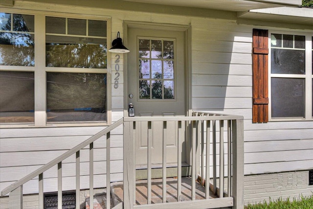 2028 Wharton Dr, Augusta, GA 30904 - doorway to property featuring crawl space and a porch