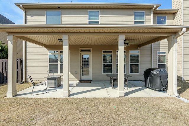 back of house featuring a patio area