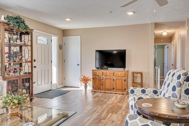 entryway featuring light wood-type flooring