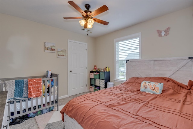 4804 High Meadows Dr, Grovetown, GA 30813 - bedroom featuring carpet floors, a ceiling fan, and baseboards