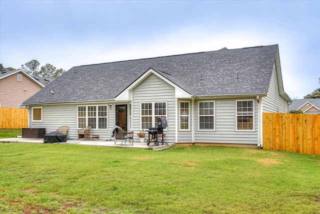 4804 High Meadows Dr, Grovetown, GA 30813 - rear view of house featuring roof with shingles, a patio area, and central AC