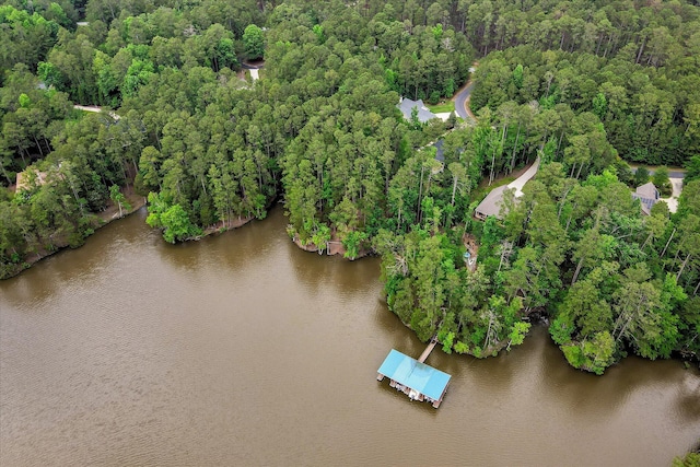 203 Jacque Cir, Mccormick, SC 29835 - drone / aerial view of a large body of water and a heavily wooded area
