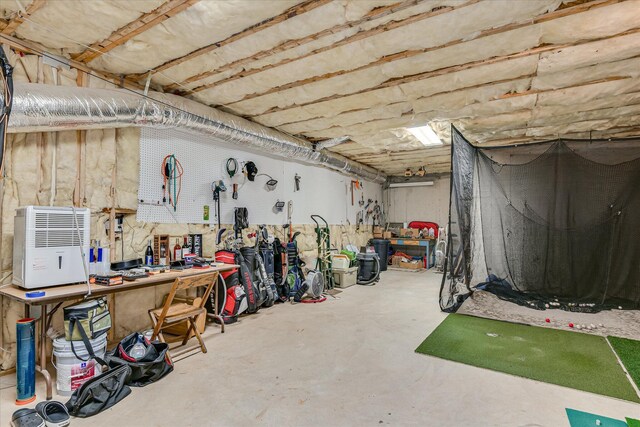 203 Jacque Cir, Mccormick, SC 29835 - basement with a workshop area