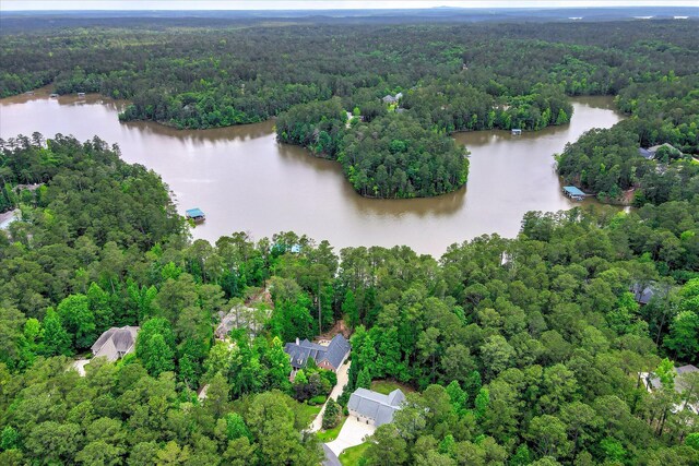 203 Jacque Cir, Mccormick, SC 29835 - aerial overview of property's location featuring a forest and a large body of water