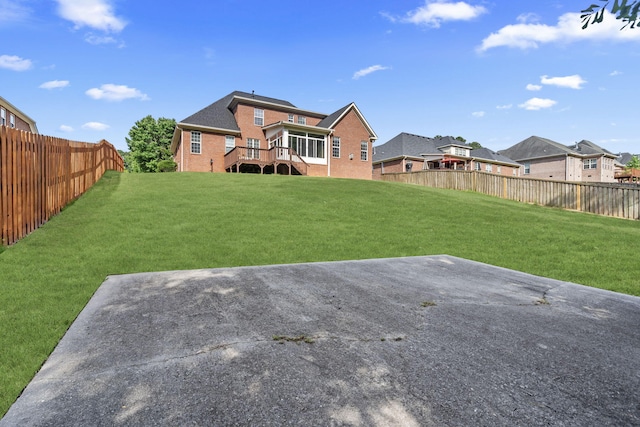 1629 Jamestown Ave, Evans, GA 30809 - rear view of house with a patio, a residential view, stairway, and brick siding