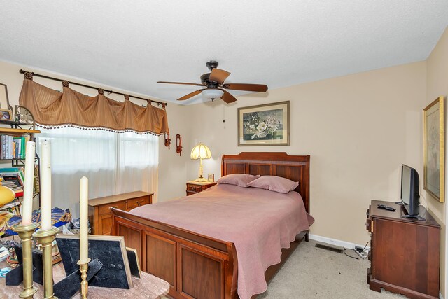 16 Cardinal Ln, North Augusta, SC 29841 - bedroom with light colored carpet, baseboards, and ceiling fan
