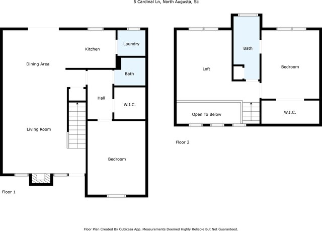 16 Cardinal Ln, North Augusta, SC 29841 - floor plan / room layout