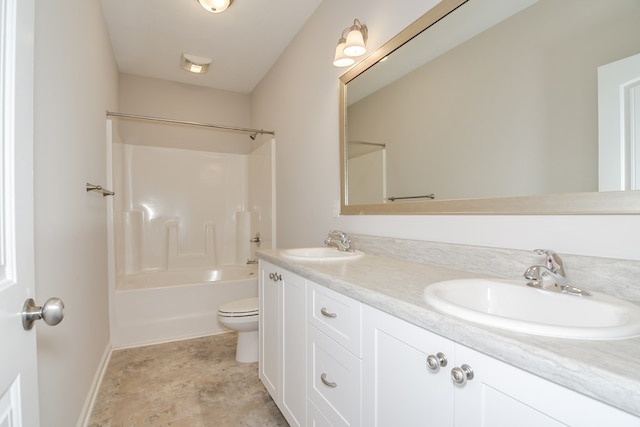 344 Bordeaux Dr, Thomson, GA 30824 - full bathroom featuring vanity,  shower combination, and toilet