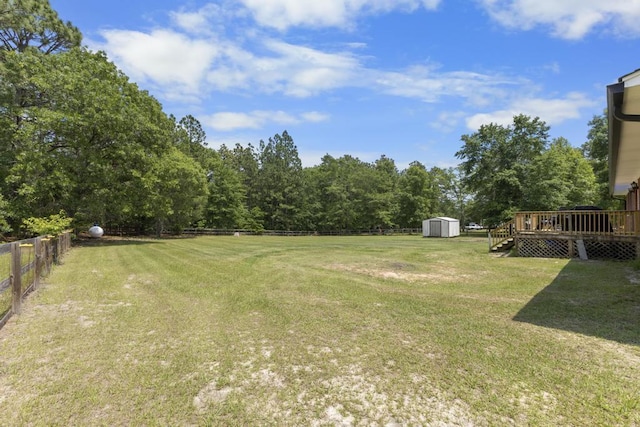 460 Archie Ware Rd, Ridge Spring, SC 29129 - view of yard featuring a wooden deck