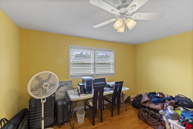 460 Archie Ware Rd, Ridge Spring, SC 29129 - office space featuring wood finished floors and ceiling fan