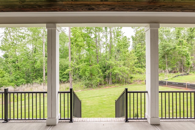 845 Audubon Way, Evans, GA 30809 - wooden terrace featuring a yard