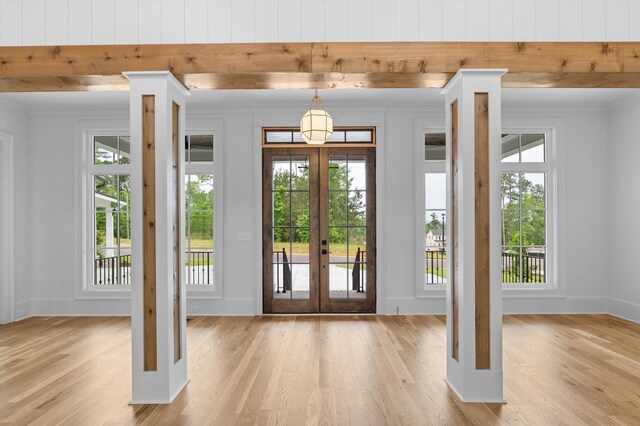 845 Audubon Way, Evans, GA 30809 - doorway featuring french doors and light wood-type flooring