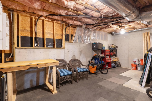 460 Armstrong Way, Evans, GA 30809 - unfinished below grade area featuring a workshop area