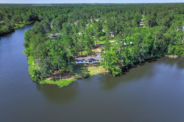 118 Lake Bluff Dr, Waynesboro, GA 30830 - drone / aerial view of a heavily wooded area and a large body of water