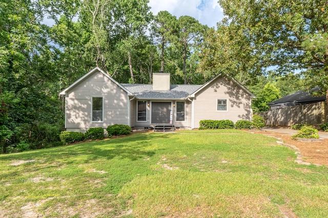 354 Rice Ct, Martinez, GA 30907 - rear view of house with a chimney