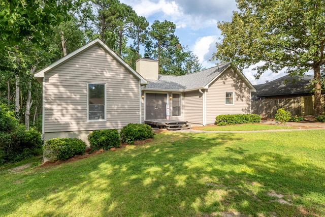 354 Rice Ct, Martinez, GA 30907 - view of front of home with a chimney and a front yard