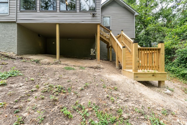 354 Rice Ct, Martinez, GA 30907 - view of home's exterior with a carport and stairs