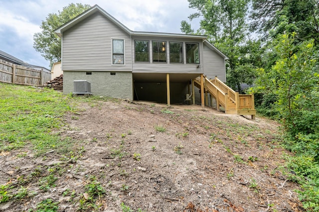 354 Rice Ct, Martinez, GA 30907 - rear view of house featuring stairway