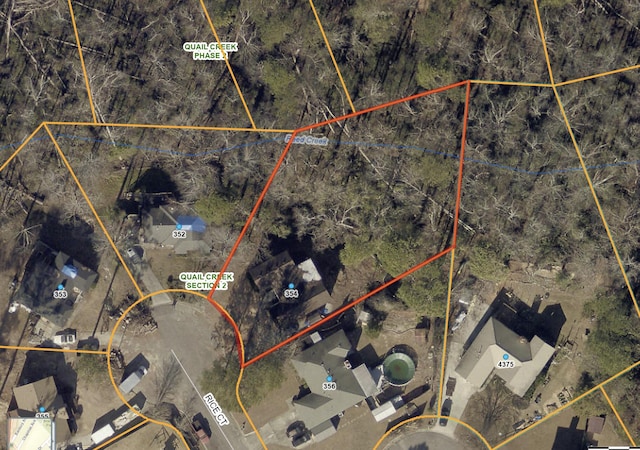 354 Rice Ct, Martinez, GA 30907 - aerial view of property's location with property parcel outlined