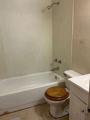 1618 Princeton Ln, Augusta, GA 30904 - full bathroom with vanity, toilet,  shower combination, and tile patterned flooring