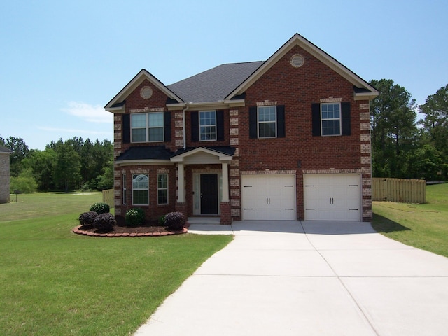 2103 Kaneck Way, Hephzibah, GA 30815 - view of front facade with brick siding, concrete driveway, and a garage