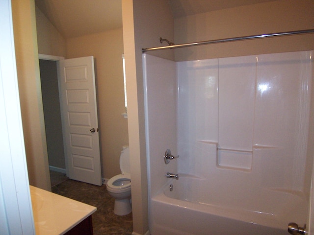 2103 Kaneck Way, Hephzibah, GA 30815 - bathroom featuring toilet, vanity, and shower / bath combination
