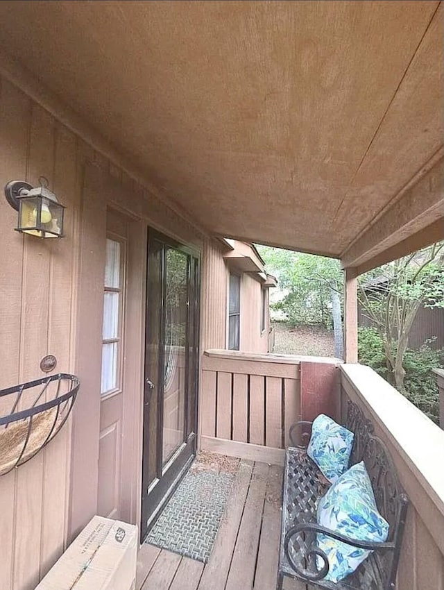view of balcony