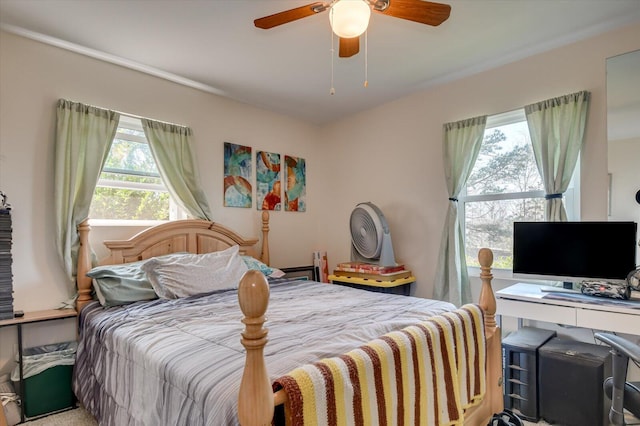 2107 Brown Rd, Hephzibah, GA 30815 - bedroom with ceiling fan