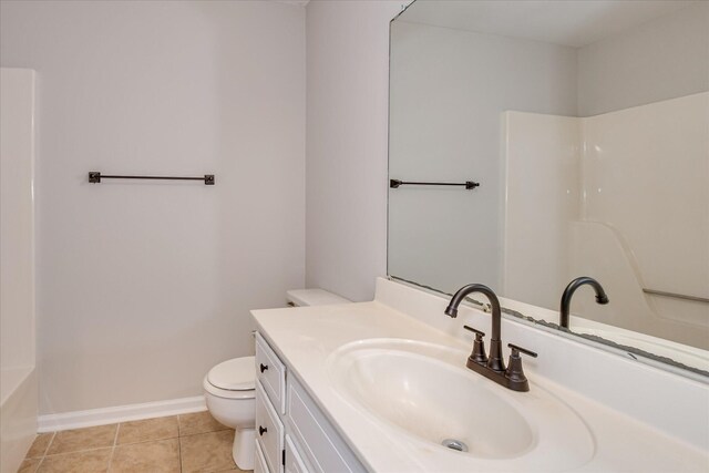 2669 Corning St, Hephzibah, GA 30815 - full bath with toilet, vanity, tile patterned floors, a shower, and baseboards