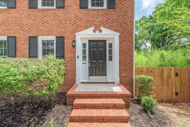 2421 Castlewood Dr, Augusta, GA 30904 - view of exterior entry featuring brick siding