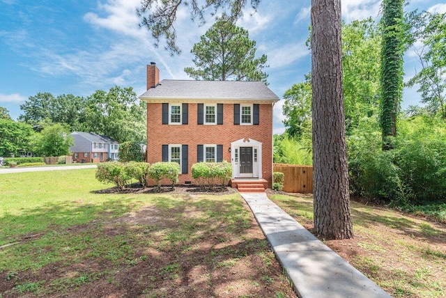 2421 Castlewood Dr, Augusta, GA 30904 - colonial home with a chimney and brick siding