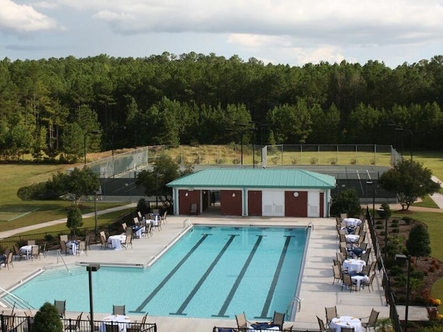 216 Sumter Ln, Mccormick, SC 29835 - community pool with a view of trees and a patio