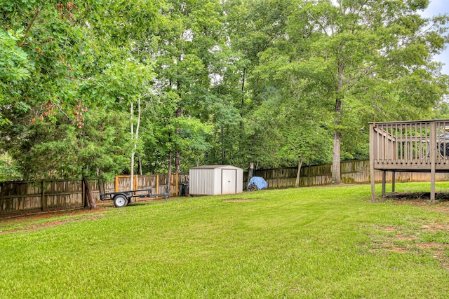 4538 Country Glen Cir, Grovetown, GA 30813 - view of yard featuring a deck