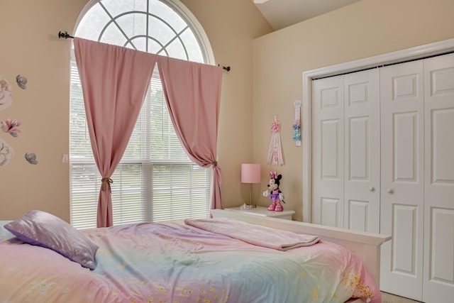4538 Country Glen Cir, Grovetown, GA 30813 - bedroom with a closet and lofted ceiling