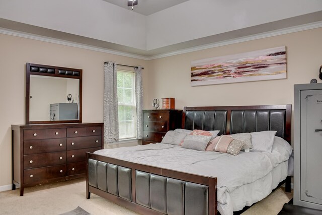 4538 Country Glen Cir, Grovetown, GA 30813 - bedroom with light colored carpet and ornamental molding
