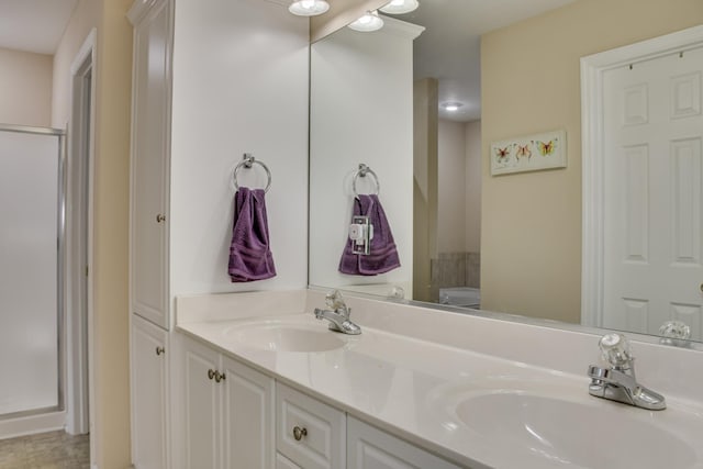 4538 Country Glen Cir, Grovetown, GA 30813 - bathroom with double vanity and toilet