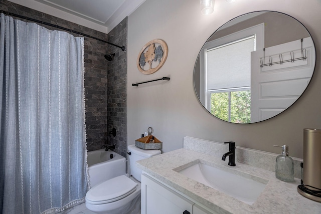 188 Lagoon Dr, Clarks Hill, SC 29821 - bathroom featuring vanity and shower / bathtub combination with curtain