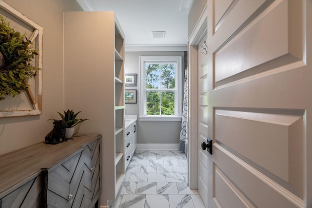188 Lagoon Dr, Clarks Hill, SC 29821 - doorway featuring light marble finish flooring and baseboards