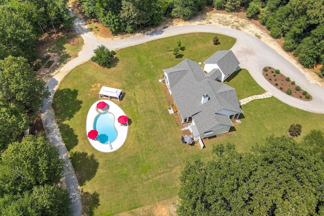 1370 Deerwood Cir, Stapleton, GA 30823 - drone / aerial view of a pool area