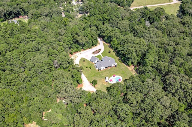 1370 Deerwood Cir, Stapleton, GA 30823 - aerial overview of property's location featuring a heavily wooded area