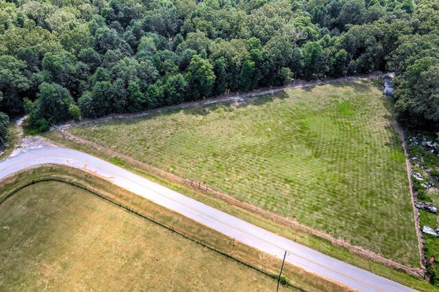 bird's eye view featuring a rural view