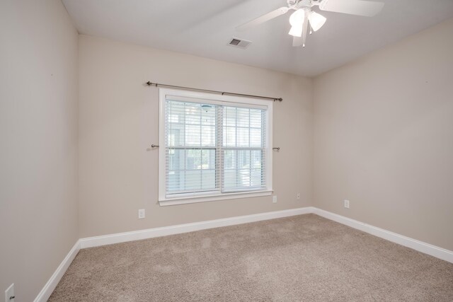 750 Herrington Dr, Grovetown, GA 30813 - empty room featuring baseboards, visible vents, a ceiling fan, and carpet