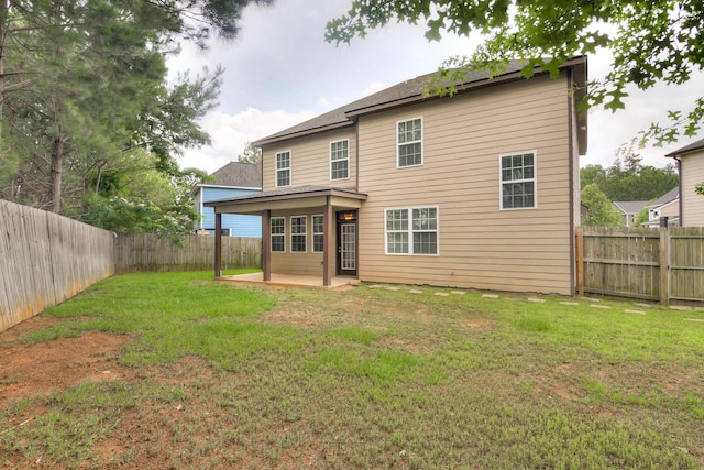 809 Richards Ct, Grovetown, GA 30813 - back of property featuring a fenced backyard and a patio
